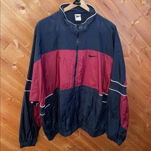 Vintage/ Retro NIKE  Red&Black Windbreaker Size:XL